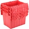 Global Industrial Distribution Container With Hinged Lid 21-7/8x15-1/4x17-1/4 Red 257811RD - alternate 2